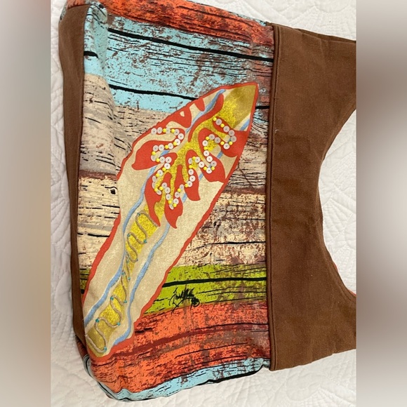 Sun'N'Sand - Medium Scoop Tote - Surf's Up Bag Purse - Picture 3 of 13